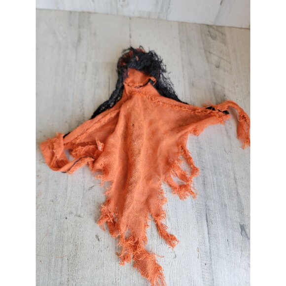 Mini hanging pumpkin scary face Halloween home decor prop - Picture 6 of 8